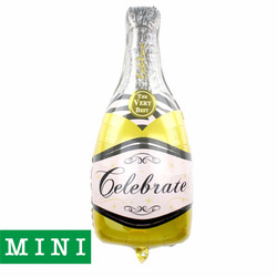 Mini Champagner Gold Folienballon