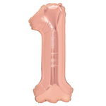 Balloon Foil Number "1" RoseGold (100cm.)