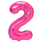 Balon Foliowy Cyferka "2" Różowa (100cm.)