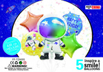 Satz Kosmos-Ballons (5 Stück).)
