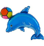 Foil Balloon Dolphin with ball Grabo