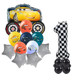 Satz von 1 Autos Folie und Gummi bedruckte Ballons