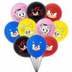 Rubber Balloons Sonic Printed (10 pcs.)