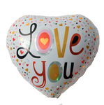 Folienballon Herz Love You 18" (45cm).)