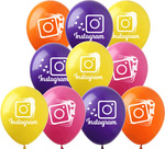Instagram-bedruckte Gummiballons (10 Stück).)