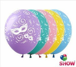 Balloons 12" with print "Party" (10 pcs.)
