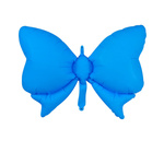 Blauer Folienballon in Form eines Schmetterlings