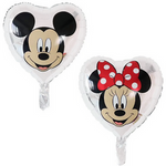 Minnie Weiß Herz Folienballon 18" (45cm).)