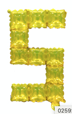 Foil Number POP IT "5" Gold (40cm)