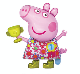 Mini Peppa Champion Folienballon (67cm*55cm)