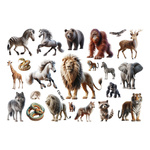 Wild Friends - Tier-Tattoos für Kinder (1 Stück)