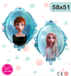 Gefrorene Anna Elza Folienballon (58cm*51cm)