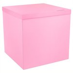 Exklusive rosa Geschenkbox für Ballons, 70x70 cm