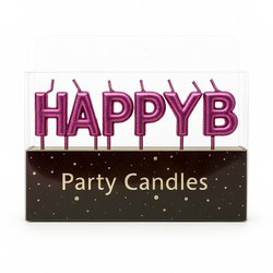 Rosa "Happy Birthday"-Kerzen - die Magie der Geburtstage in einem Glanz