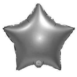 Silberne Folie Stern 18" (45cm).)