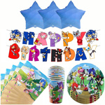 Sonic Birthday Set - Partydekorationen (44 Artikel)