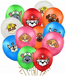 Paw Patrol Printed Rubber Balloons (12 pcs.)