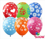 Rubber balloons Printed MIX (50 pcs.)