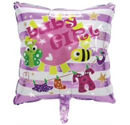 Baby Girl 18" (45cm) Folienballon.)