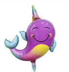 Folienballon "Delfin-Einhorn" (66cm*74cm)