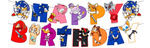 Girlanda papierowa Happy Birthday Sonic (1 szt)