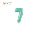 Zahlenballon auf einem Stock "7"
