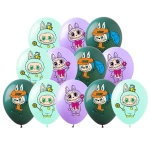 Set of balloons with Labubu motif (12 pcs.)