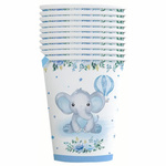 Baby Elefant Pappbecher - 10 Stück.