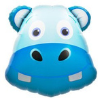 Hippopotamus Folienballon (71cm*76cm)