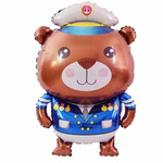 Kapitän Teddybär Folienballon (54cm*88cm)