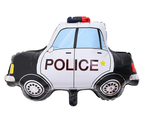 Folienballon in Form eines Polizeiautos 60x78 cm.