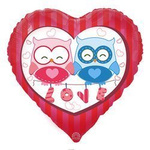 Folienballon Herz LOVE 18" (45cm).)