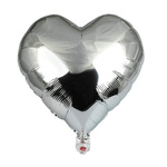 Folie Herz Silber 18" (45cm).)
