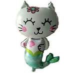 Folienballon Meerjungfrau Katze (84*53cm)