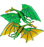 Folienballon Dragon Green, Grabo