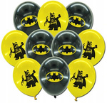 Batman bedruckte Gummiballons (6 Stück).)