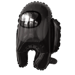 Folienballon 55cm. Unter US, Human Black