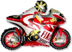 Roter Motorrad-Folienballon, Grabo