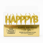 Birthday Candle Gold (6 szt)