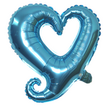 Foil Balloon "Aquamarine Heart" (18 inch)