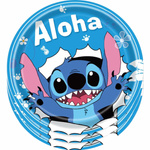 Lilo und Stitch Aloha Pappteller 10 Stück.