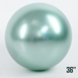 Riesiger 36" CHROME-Ballon, Mint Pearl (1 Stück).)
