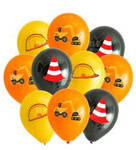 Bedruckte Gummiballons Transport, Autos, (10 Stück).)