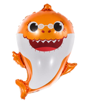 Folienballon Baby Hai Orange (49cm*67cm)