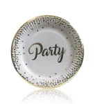 Paper Plate "Dots" Purple (6 pcs.)