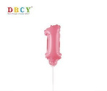 Zahlenballon auf einem Stock "1"