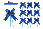 Elegante Zierschleife - marineblau mit goldenen Akzenten (10 Stück).)