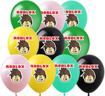 Balloons 12" with print "ROBLOX" (10 pcs.)