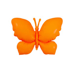 Foil balloon butterfly-shaped orange