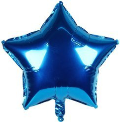 Folie Stern Blau 18" (45cm).)
